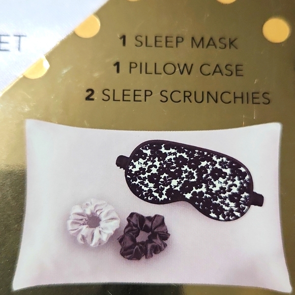 NEW! Isaac Mizrahi Anti-Aging Satin Sleep Set - Picture 3 of 8